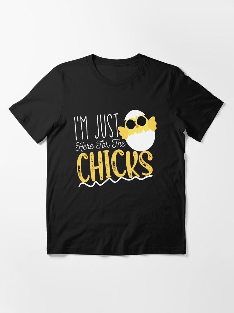 Disover I’m Just Here for the Chicks Shirt,Cute Easter Shirt,  Matching Family Outfit, Funny Easter Gift, Easter Party Shirts Essential T-Shirt