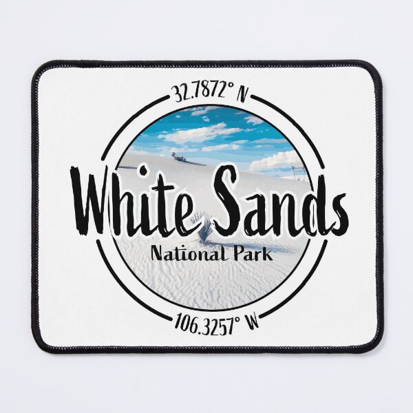 Item preview, White Sands Design with Latitude and Longitude designed and sold by Redneck Designs.