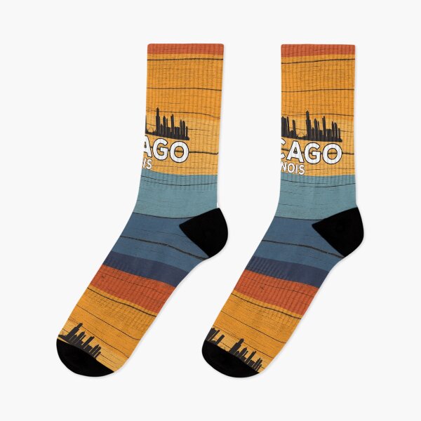 Item preview, Chicago Illinois Skyline Vintage Sunset designed and sold by PRNTDADZ.