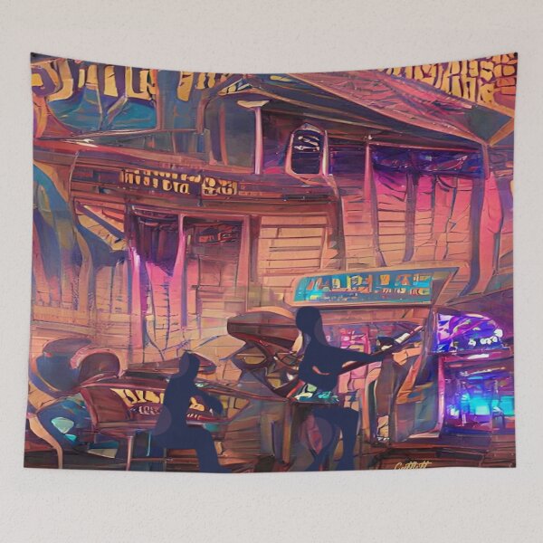 Item preview, Juke Joint - Abstract Painting - Blues - Jazz - Soul designed and sold by CattlettArt.