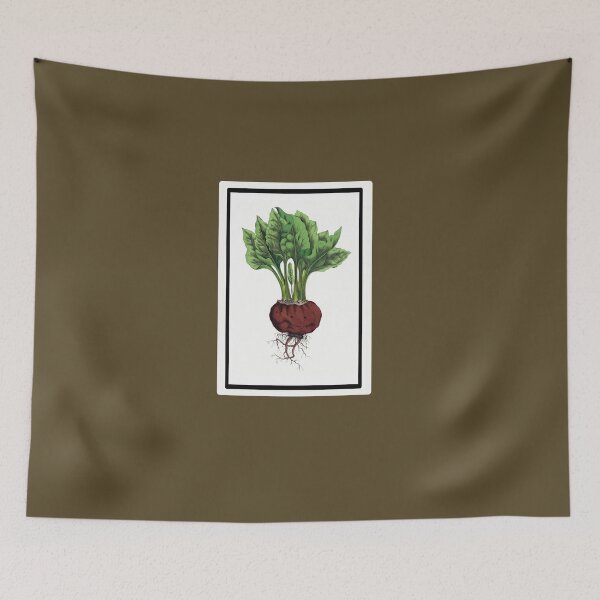 Item preview, Vintage Red Beet Drawing from the 1800's designed and sold by MountMercantile.
