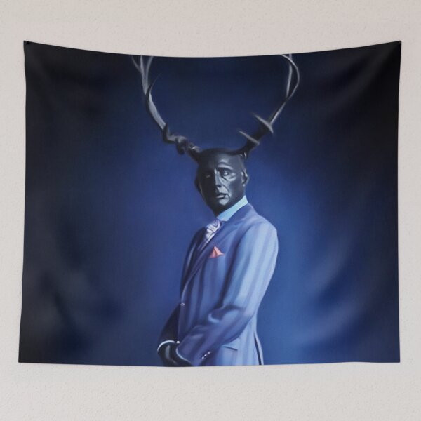 Item preview, Hannibal Blue Suit Wendigo Painting designed and sold by orionlodubyal.