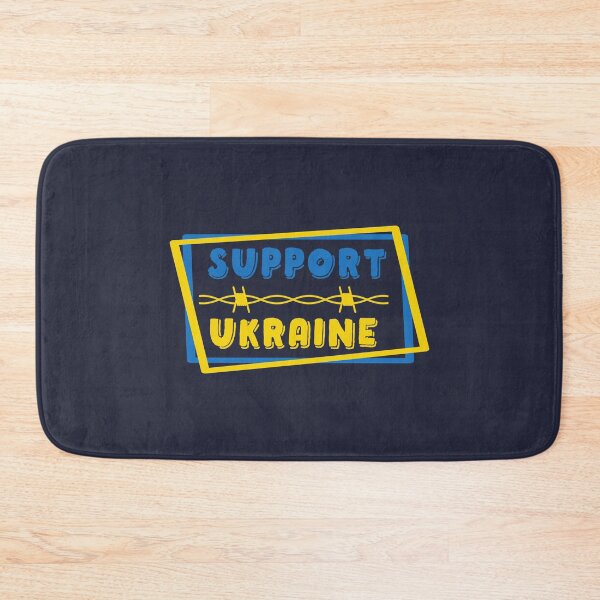 Item preview, Support Ukraine Brush Flag Sticker designed and sold by ahmedalsidi.