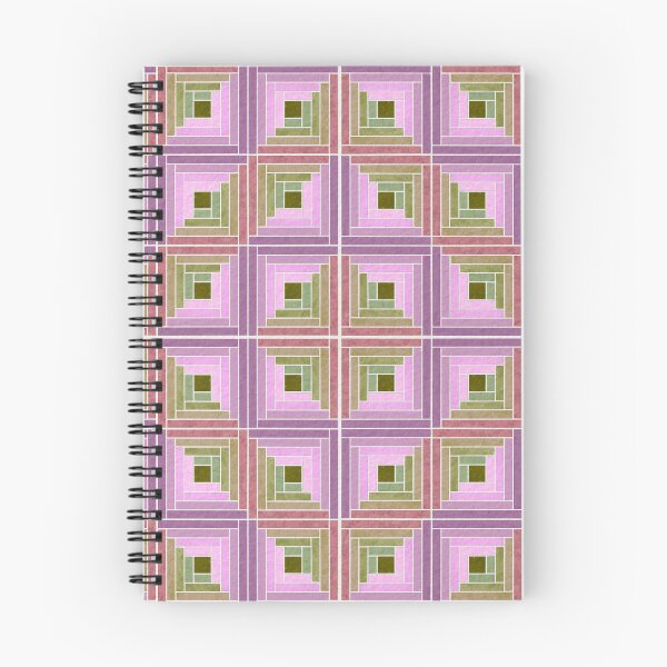 Item preview, Purple and Green Log Cabin Quilt designed and sold by Allison Stockslager.