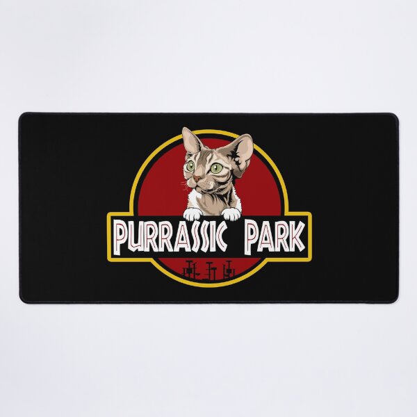Item preview, Funny Devon Rex Cat Purrassic Park designed and sold by Funny Shirts Matter.