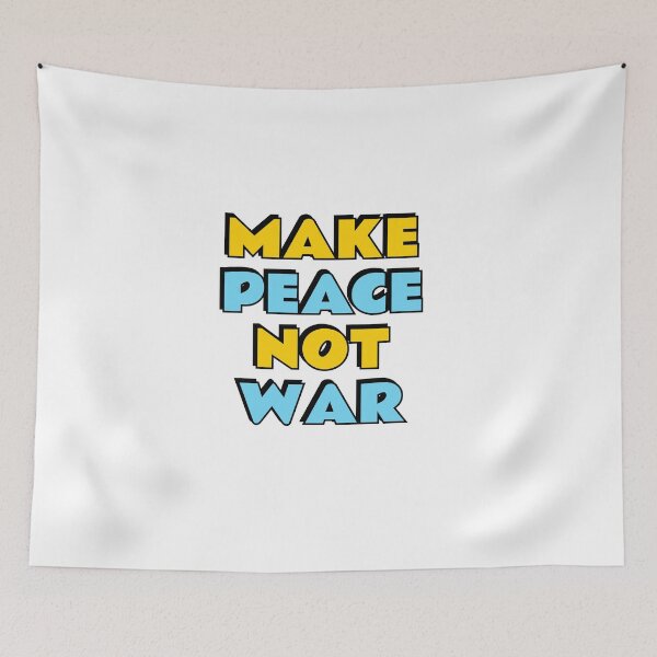 Item preview, Make Peace Not War - Peace Protest Hippie Slogan designed and sold by Inspirationmotivation.