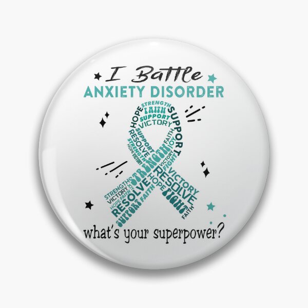 Item preview, Anxiety Disorder Warrior, I Battle Anxiety Disorder What's Your Superpower? designed and sold by Greggwillard.
