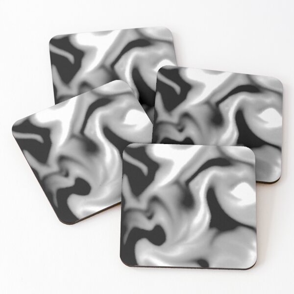 Item preview, Elegant soft monochrome abstract waves designed and sold by glowvim.
