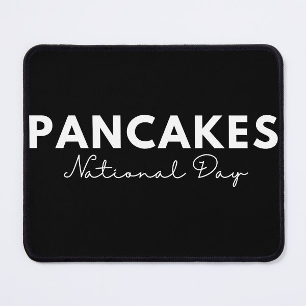 Item preview, National pancake day positive quote black and white illustration. designed and sold by Coolclassy.