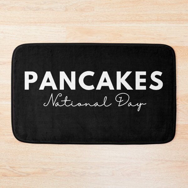 Item preview, National pancake day positive quote black and white illustration. designed and sold by Coolclassy.