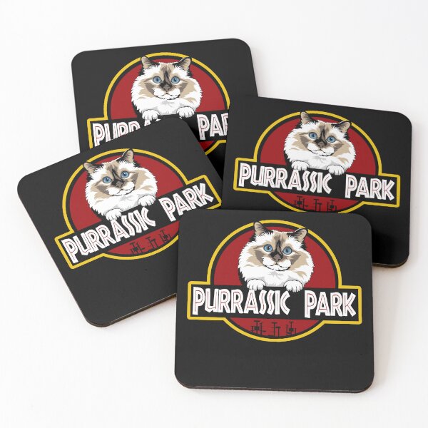 Item preview, Funny Birman Cat Purrassic Park designed and sold by Funny Shirts Matter.