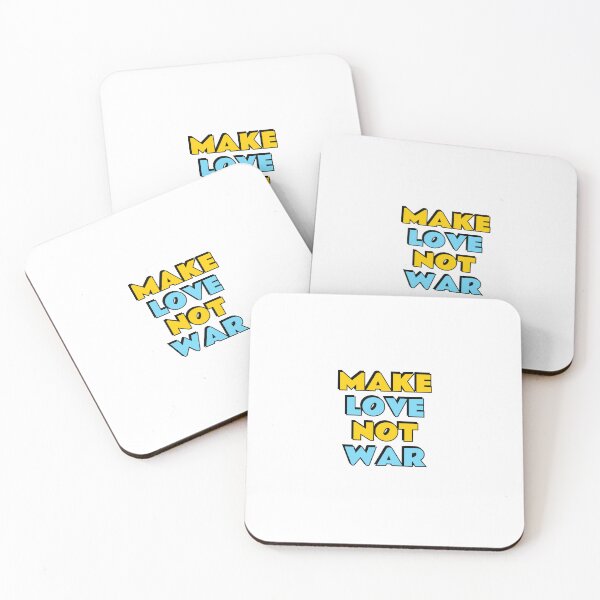 Item preview, Make Love Not War - Peace Protest Hippie Slogan designed and sold by Inspirationmotivation.