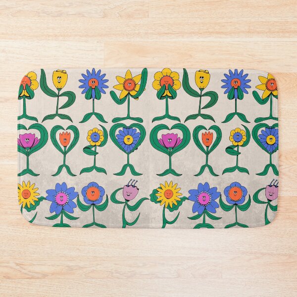 Item preview, Cute Funny Flowers  designed and sold by adoredigitals.