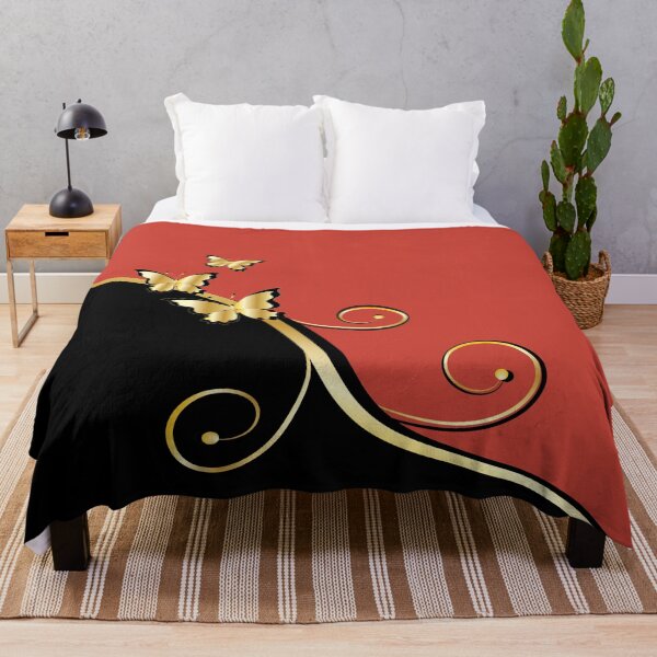Item preview,  Gold Butterfly Red designed and sold by ChantalDesign.