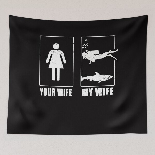 Item preview, Your Wife My Wife scuba diving - funny scuba diving gift idea for wife - my wife vs your wife  designed and sold by Live  Today.