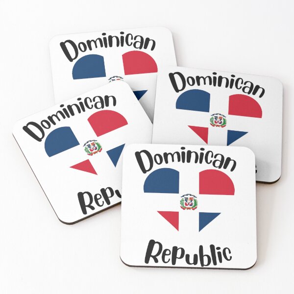 Item preview, Dominican Republic Flag in Heart designed and sold by taniastyle.