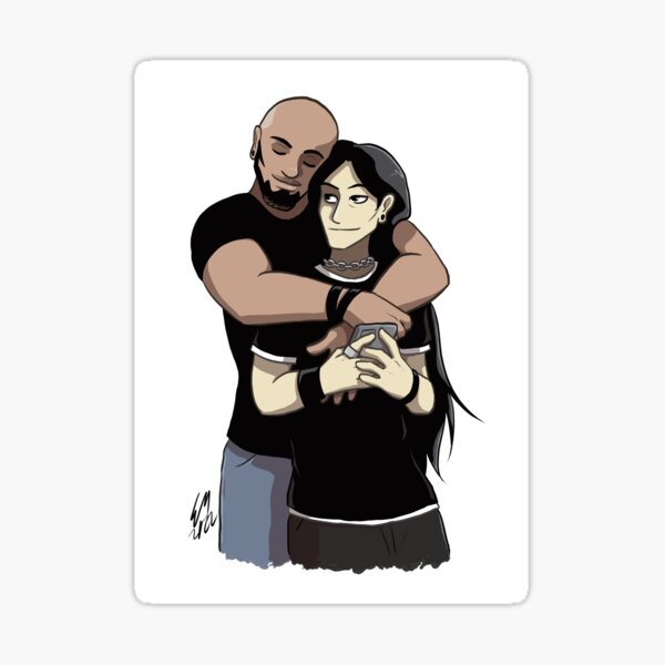 Hug Your Goth Boyfriend Sticker