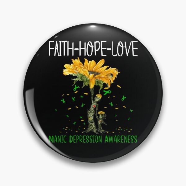 Item preview, Manic Depression Awareness - Sunflower Faith Hope Love designed and sold by Hilten.
