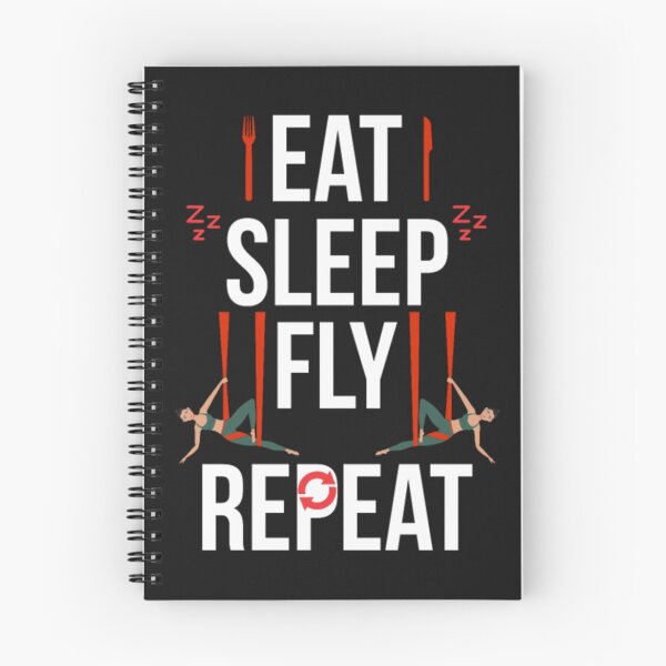 Item preview, Eat sleep fly Aerial Yoga repeat designed and sold by ClamenTaon.