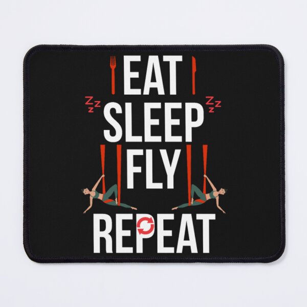 Item preview, Eat sleep fly Aerial Yoga repeat designed and sold by ClamenTaon.