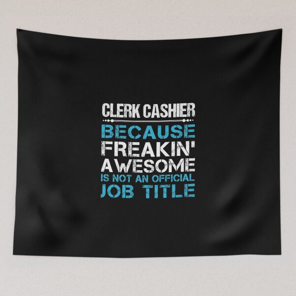 Item preview, Clerk Cashier T Shirt - Freaking Awesome Job Gift Item Tee designed and sold by oetate4774.
