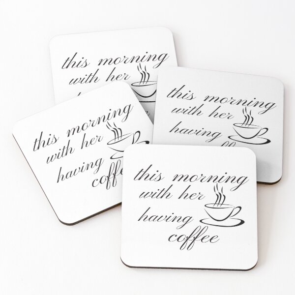 Item preview, This morning with her having coffee designed and sold by FASHIONMED49.