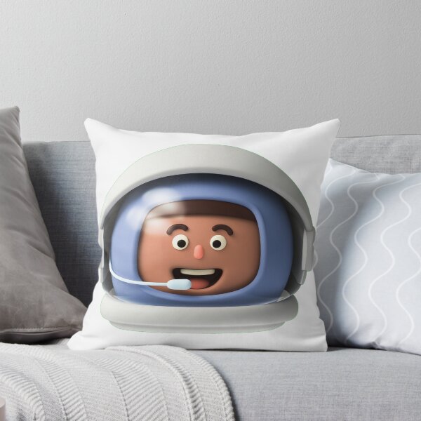 Item preview, 3D Astronaut Head Front-Facing White Suit Mid-Brown Skinned Person designed and sold by Scopestor.
