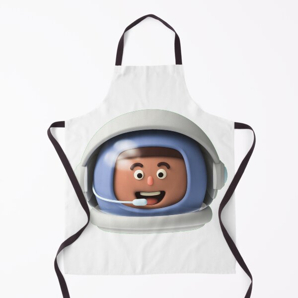 Item preview, 3D Astronaut Head Front-Facing White Suit Mid-Brown Skinned Person designed and sold by Scopestor.
