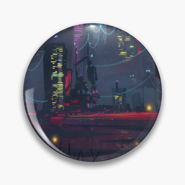 Item preview, Synthwave Cyberpunk Cityscape  designed and sold by VexAmanita.