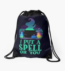 I put a spell on you Drawstring Bag