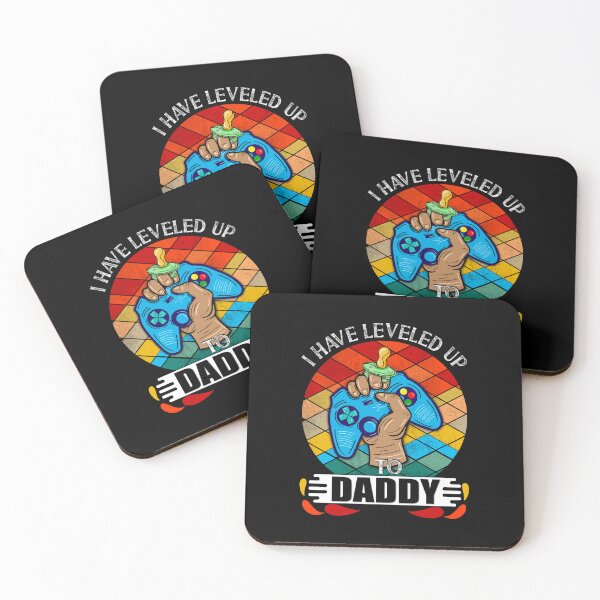 Item preview, I Have Leveled Up to Daddy, Funny Retro Daddy Gamer designed and sold by orangeblue21.