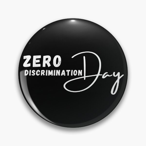 Item preview, Zero discrimination positive quote black and white illustration. designed and sold by Coolclassy.
