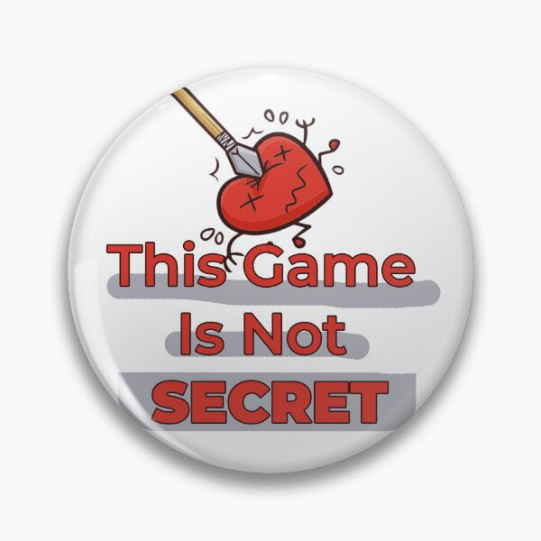 Item preview, This Game Is Not Secret Hearth sad designed and sold by cool-things-br.