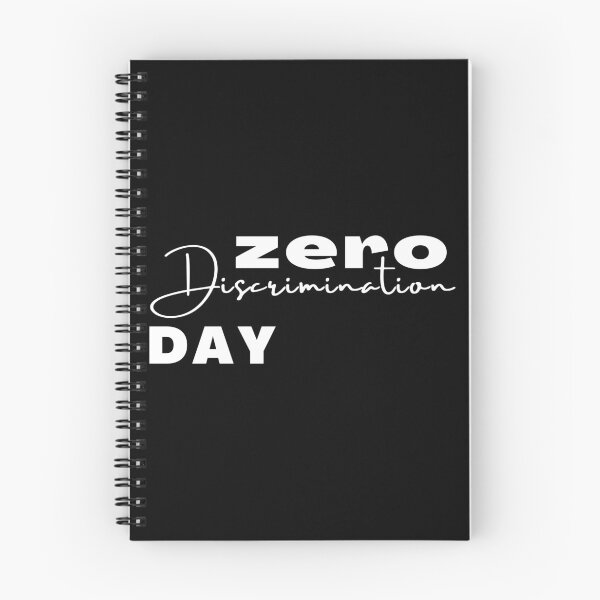 Item preview, Zero discrimination positive quote black and white illustration. designed and sold by Coolclassy.