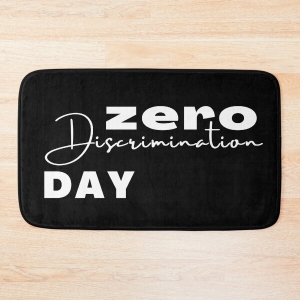 Item preview,  Zero discrimination positive quote black and white illustration. designed and sold by Coolclassy.