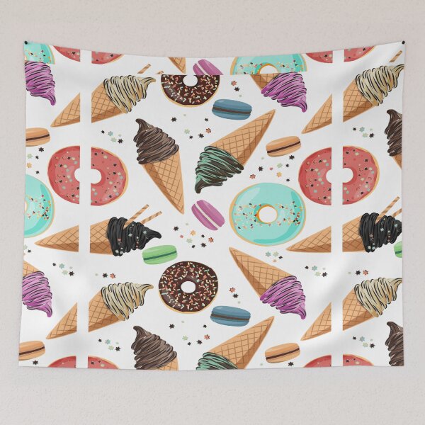 Item preview, ICE CREAM AND DONUT designed and sold by DiscoVibes.