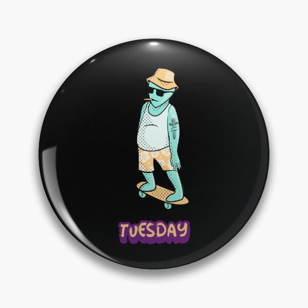 Item preview, i hate tuesday, tuesda, funy tuesday, tuesday meme, tuesday sucks, alien skateboarder designed and sold by SuperiorPrints.