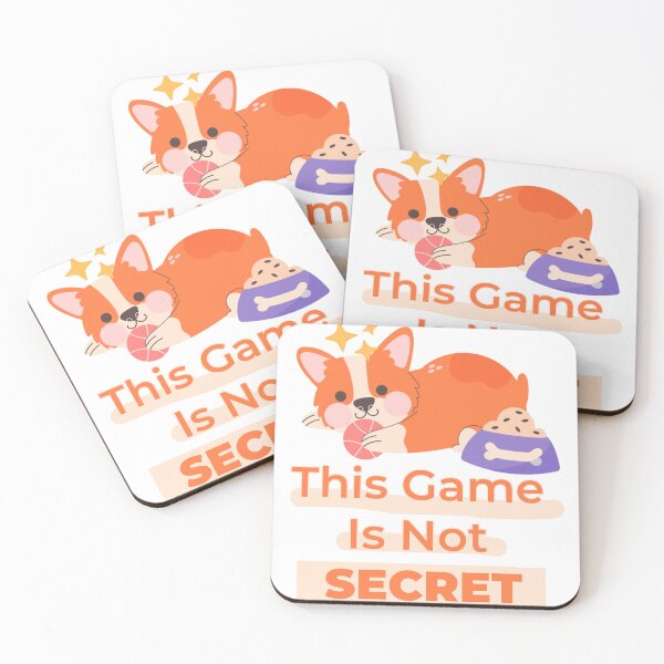 Item preview, This Game Is Not Secret cute Dog  designed and sold by cool-things-br.