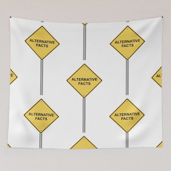 Item preview, Warning Sign Alternative Facts designed and sold by Henrik Lehnerer.