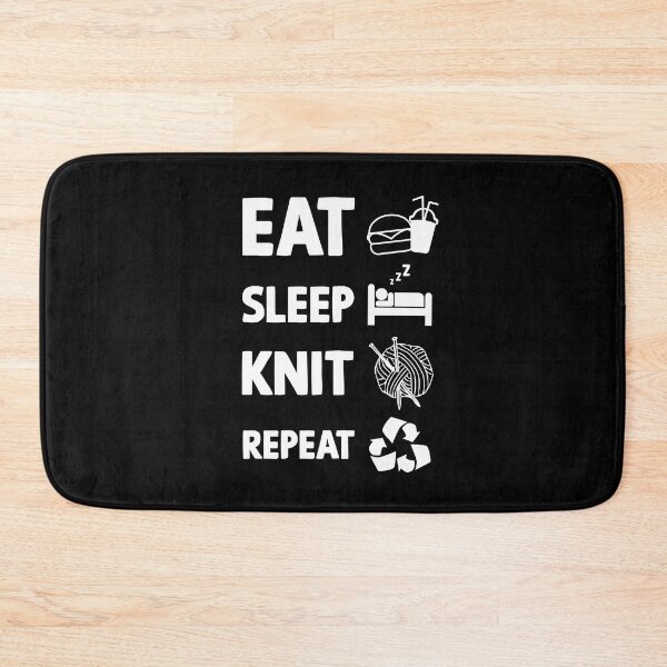 Artikelvorschau, Eat Sleep Knit Repeat entworfen und verkauft von vooART.