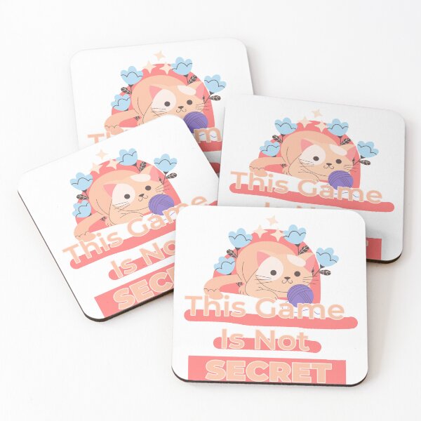 Item preview, This Game Is Not Secret cute cat designed and sold by cool-things-br.