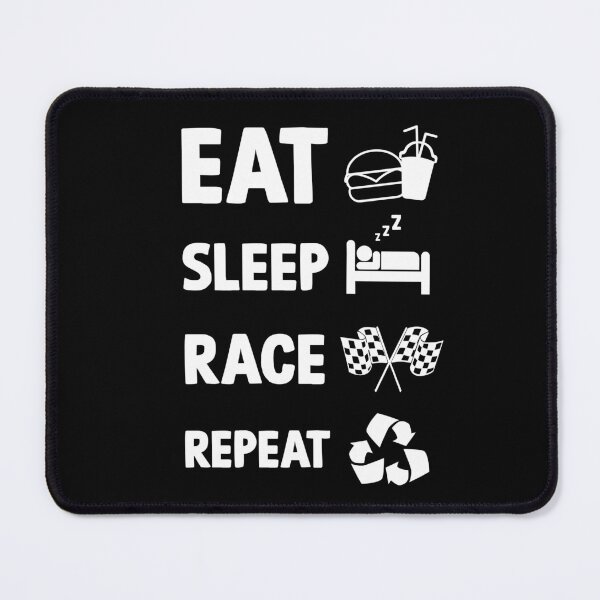 Item preview, Eat Sleep Race Repeat designed and sold by vooART.
