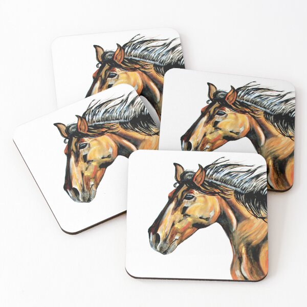 Item preview, Wild horse Brown, black and red by Pascale Breton designed and sold by Pascale Breton.