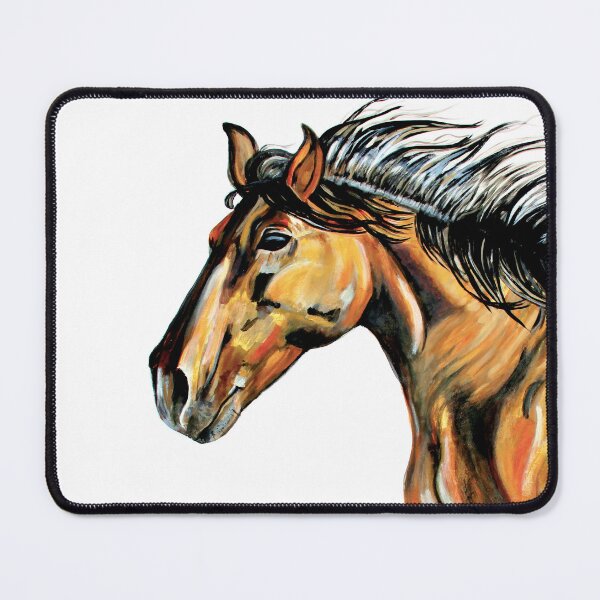 Item preview, Wild horse Brown, black and red by Pascale Breton designed and sold by Pascale Breton.