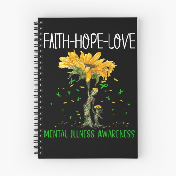 Item preview, Mental Illness Awareness - Sunflower Faith Hope Love designed and sold by Hilten.