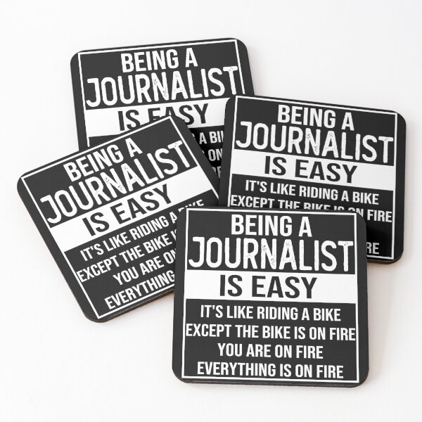 Item preview, Funny journalist saying: being a journalist is easy journalist gifts designed and sold by alaechamlal.