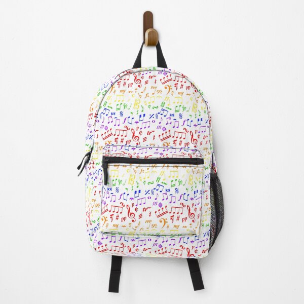Item preview, Music Notes & Symbols Pattern in Rainbow designed and sold by cleverclarinet.