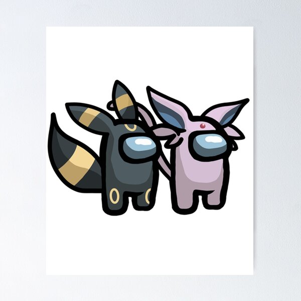 Eeveelutions Pokemon Wall Art Illustration Eevee Sylveon Vaporeon Umbreon