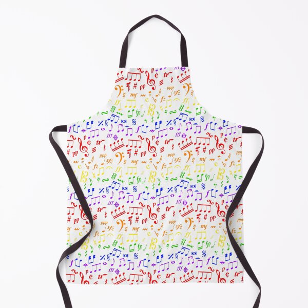Item preview, Music Notes & Symbols Pattern in Rainbow designed and sold by cleverclarinet.