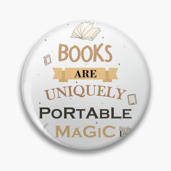Item preview, Books are Uniquely Portable Magic designed and sold by Mags' Art Corner.